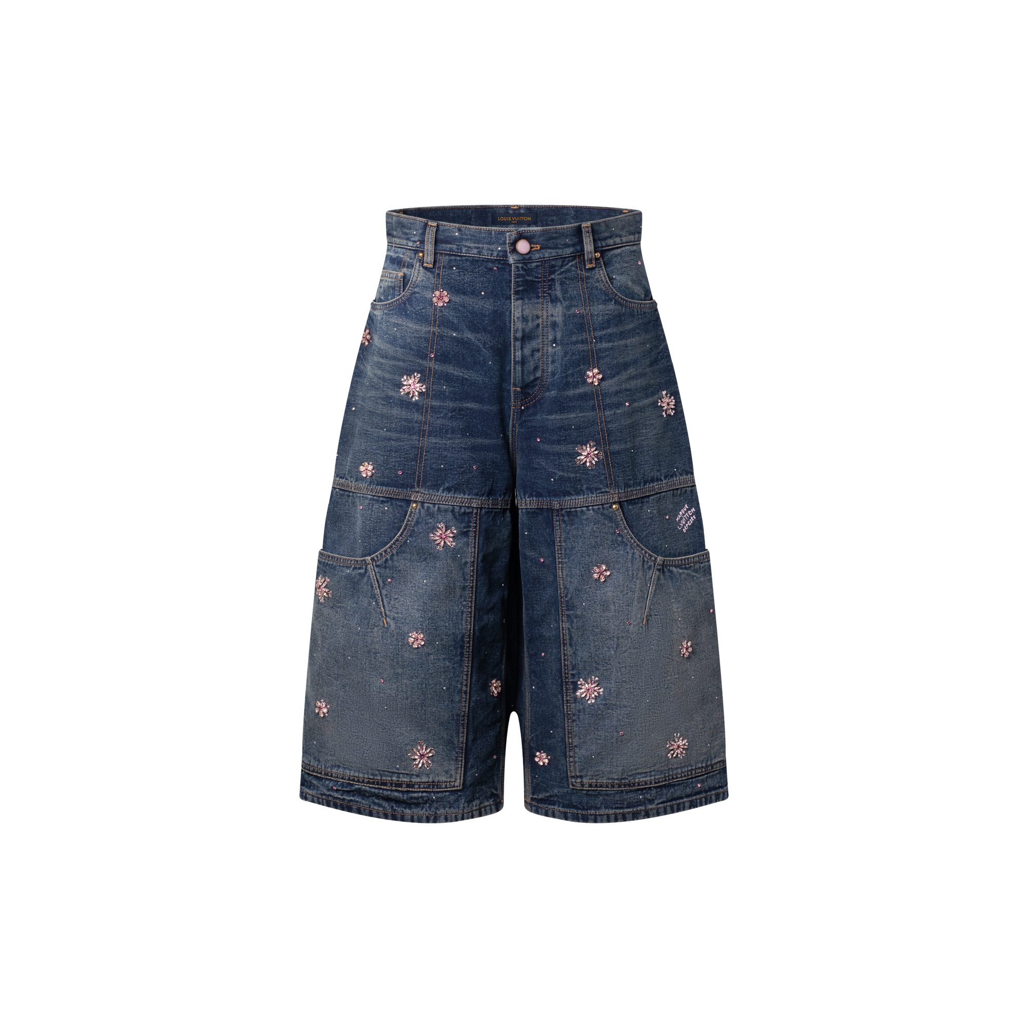 Embroidered Denim Workwear Shorts - Ready-to-Wear | LOUIS VUITTON